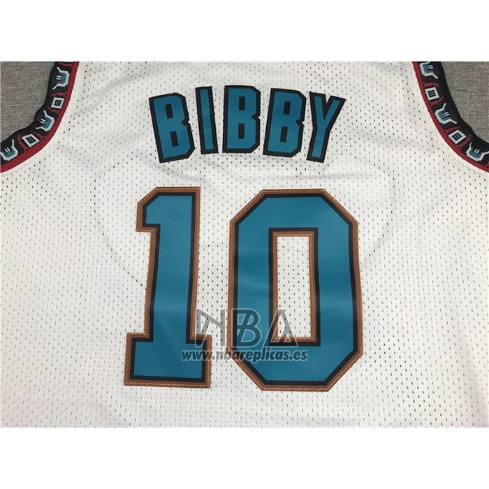 Camiseta Memphis Grizzlies Mike Bibby NO 10 Historic Retro Blanco